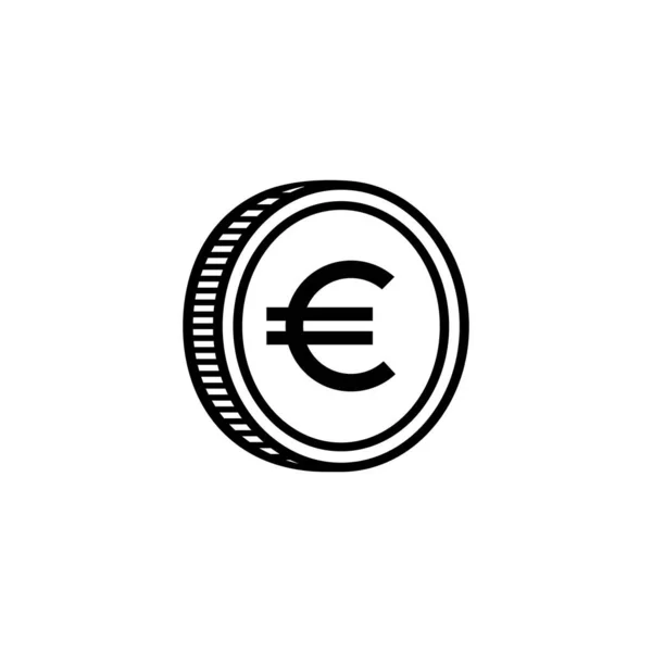 Euro Icon Symbol Pictogram Graphic Design Element Vector Illustration — стоковый вектор