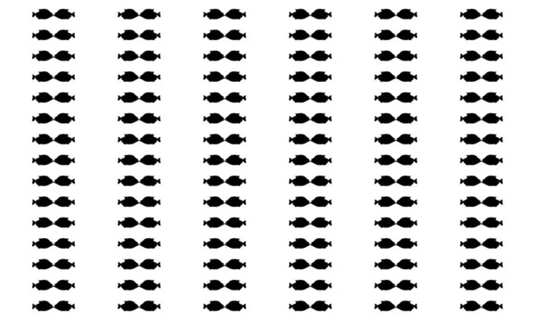 Piranha Fish Motif Pattern Decoration Fashion Interior Exterior Carpet Textile — Vettoriale Stock