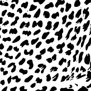 Çita, Leopar ya da Jaguar (Büyük Kedi Ailesi) Motifler. Hayvan Baskı Serisi. Vektör İllüstrasyonu  