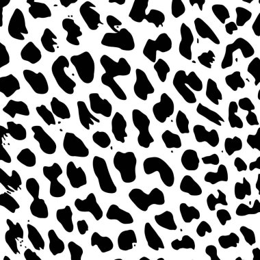 Çita, Leopar ya da Jaguar (Büyük Kedi Ailesi) Motifler. Hayvan Baskı Serisi. Vektör İllüstrasyonu  