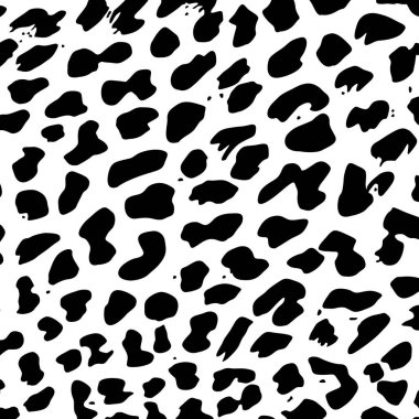 Çita, Leopar ya da Jaguar (Büyük Kedi Ailesi) Motifler. Hayvan Baskı Serisi. Vektör İllüstrasyonu  