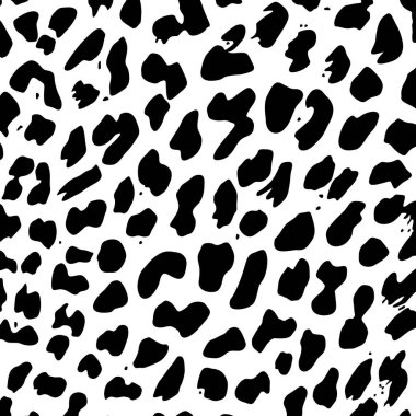 Çita, Leopar ya da Jaguar (Büyük Kedi Ailesi) Motifler. Hayvan Baskı Serisi. Vektör İllüstrasyonu  