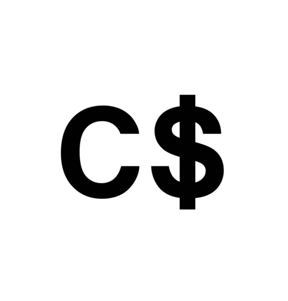 Canada Currecny Cad Canadian Dollar Icon Symbol Vector Illustration — Image vectorielle