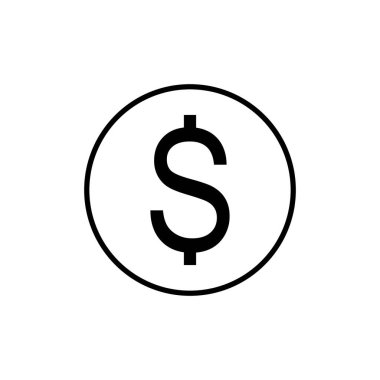 Dollar, USD Currency Icon Symbol. Vector Illustration