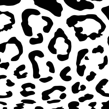 Çita, Leopar ya da Jaguar (Büyük Kedi Ailesi) Motifler. Hayvan Baskı Serisi. Vektör İllüstrasyonu  