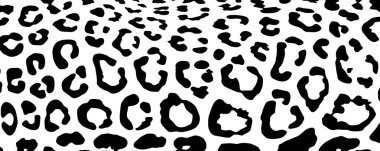 Çita, Leopar ya da Jaguar (Büyük Kedi Ailesi) Motifler. Hayvan Baskı Serisi. Vektör İllüstrasyonu  