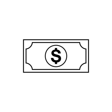 Dollar, USD Currency Icon Symbol. Vector Illustration