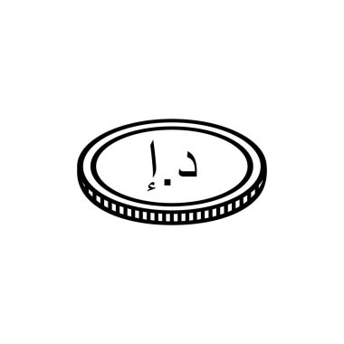 United Arab Emirates, UEA Currency, AED, United Arab Emirates Dirham Icon Symbol. Vector Illustration