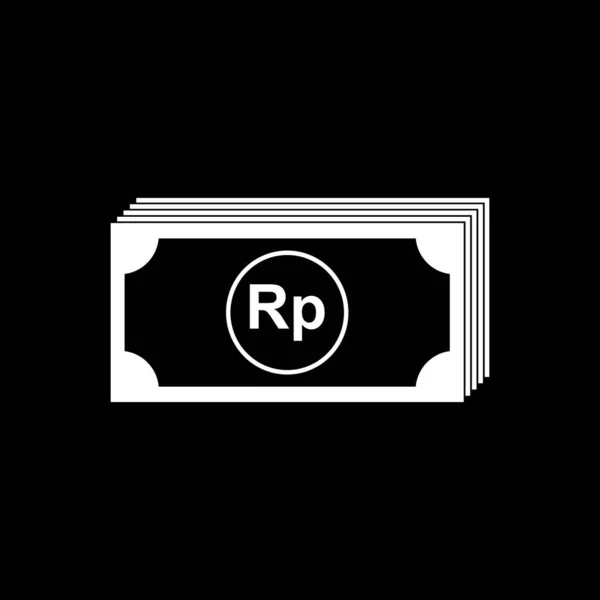 Indonesia Currency Icon Symbol Idr Rupiah Money Paper Vector Illustration — 图库矢量图片