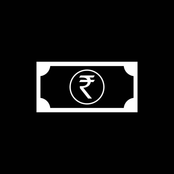 India Currency Inr Rupee Icon Symbol Vector Illustration — 스톡 벡터