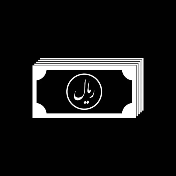 Iran Currency Irr Iranian Rial Icon Symbol Vector Illustration — Stok Vektör