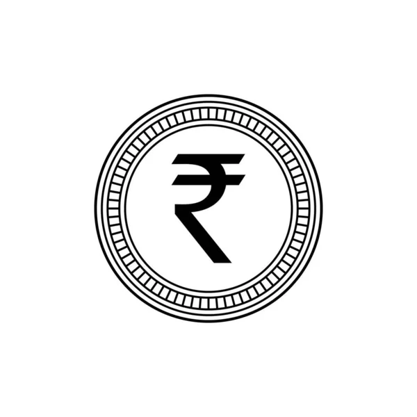 India Currency Inr Rupee Icon Symbol Vector Illustration — Vector de stock