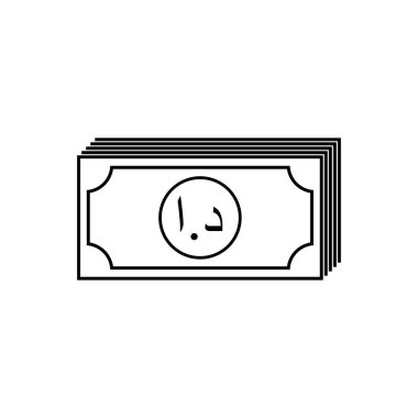 Jordanian Currency Icon Symbol, Jordanian Dinar, JOD. Vector Illustration