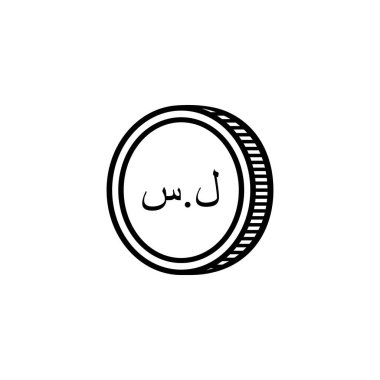 Syria Currency Icon Symbol. Syrian Pound, SYP. Vector Illustration