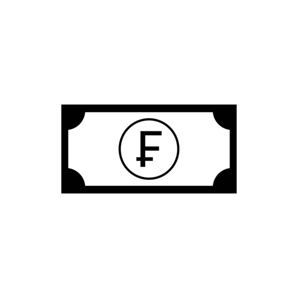 Franska Valuta Frankrike Pengar Ikon Symbol Franska Franc Frf Vektor — Stock vektor