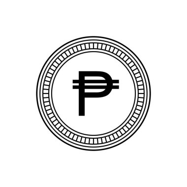 Philippine Currency Icon Symbol. PHP, Philippine Peso Coins. Vector Illustration