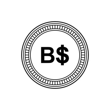 Brunei Darussalam Currency Icon Symbol. BND, Brunei Dollar Coins. Vector Illustration
