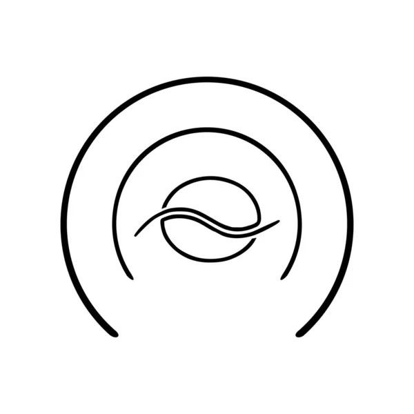 Coffee Illustration Logo Design Element Simple Eyecatching Memorable Vector Illustration — Stock Vector