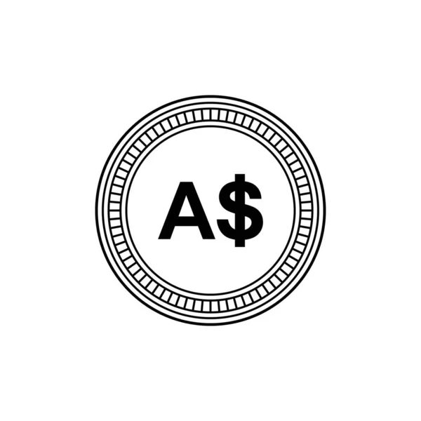 Australia Currency Aud Australian Dollar Icon Symbol Vector Illustration — Stockvector
