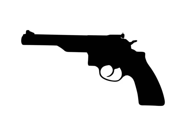 Silueta Pistole Pistole Pro Logo Piktogram Webové Stránky Nebo Grafický — Stockový vektor