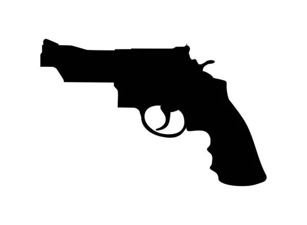 Siluet Gun Pistol Untuk Logo Pictogram Website Atau Grafis Desain - Stok Vektor
