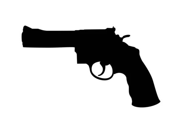 Siluet Gun Pistol Untuk Logo Pictogram Website Atau Grafis Desain - Stok Vektor