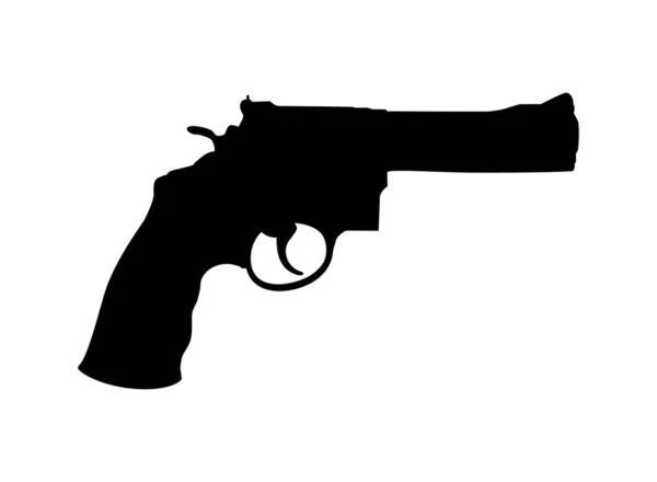 2014 Silhouette Gun Pistol Logo Pictogram Website Graphic Design Element — 스톡 벡터
