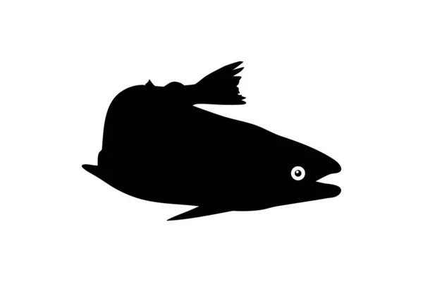 Salmon Fish Silhouette Icon Symbol Logo Pictogram Apps Website Або — стоковий вектор