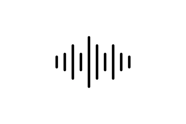 Sound Wave Music Volume Icon Symbol Für Logo Apps Piktogramm — Stockvektor