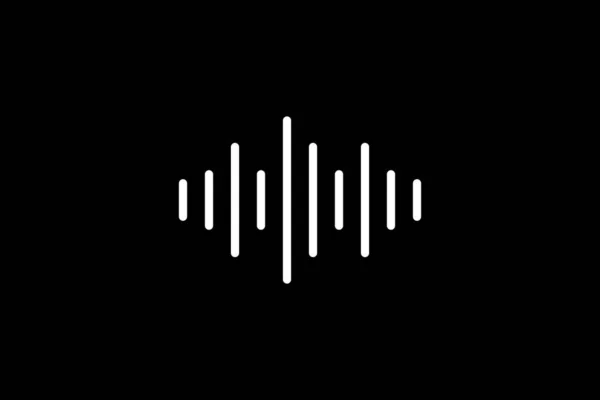 Sound Wave Music Volume Icon Symbol Für Logo Apps Piktogramm — Stockvektor