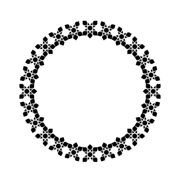 Cirkel Vorm Decoratief Motief Patroon Decoratie Voor Interieur Exterieur Tapijt — Stockvector