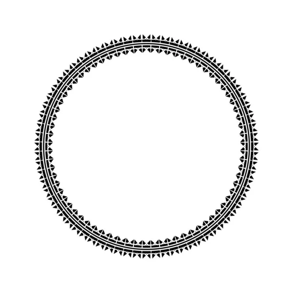 Patrón Motivo Ornamental Forma Circular Decoración Para Interior Exterior Alfombra — Vector de stock