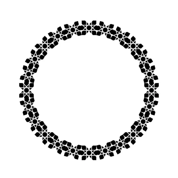 Cirkel Vorm Decoratief Motief Patroon Decoratie Voor Interieur Exterieur Tapijt — Stockvector