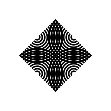 Dekorasyon, Dekorasyon veya Grafik Tasarım Elemanı için Kusursuz Yarım Çember Motif Deseni. Vektör İllüstrasyonu 