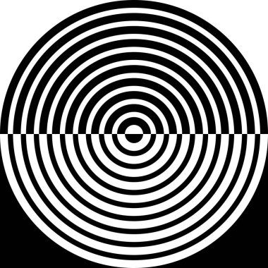 Dekorasyon, Dekorasyon veya Grafik Tasarım Elemanı için Kusursuz Yarım Çember Motif Deseni. Vektör İllüstrasyonu 