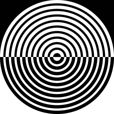 Dekorasyon, Dekorasyon veya Grafik Tasarım Elemanı için Kusursuz Yarım Çember Motif Deseni. Vektör İllüstrasyonu 
