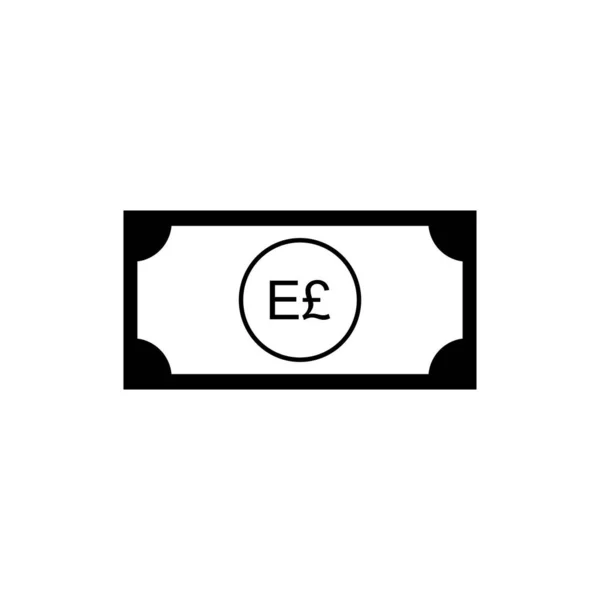 Egypt Currency Icon Symbol Egyptian Pound Egp Vector Illustration — Stock Vector