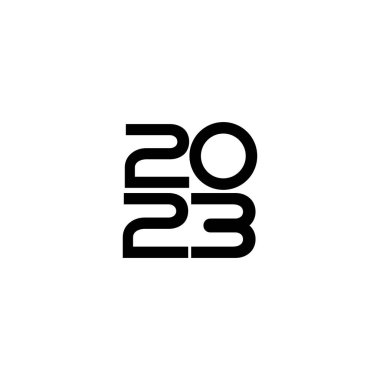 Takvim Tasarımı, Web Sitesi, Haberler, İçerik, Infographic veya Grafik Tasarım Elemanı için Mutlu Yıl 2023 Tasarım Resimleri. Vektör İllüstrasyonu