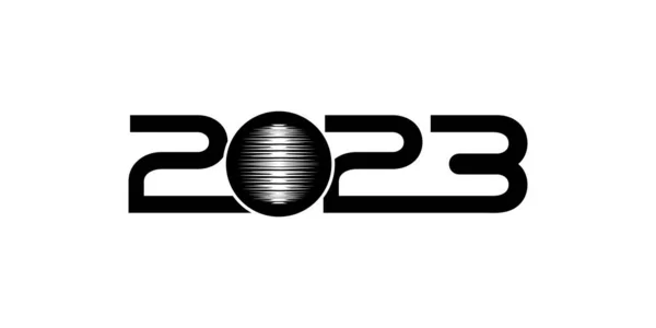 Felice Anno Nuovo 2023 Design Illustrazione Calendar Design Sito Web — Vettoriale Stock