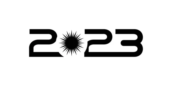 Feliz Ano Novo 2023 Design Ilustração Para Calendário Design Site —  Vetores de Stock