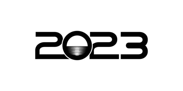 Happy New Year 2023 Design Illustration Calendar Design Website News — Vector de stoc