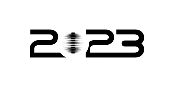 Happy New Year 2023 Design Illustration Calendar Design Website News — Stock Vector