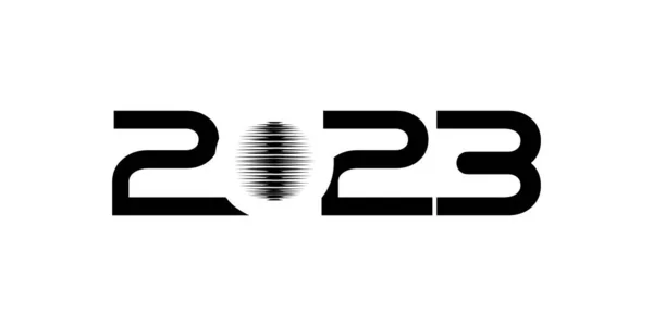 Felice Anno Nuovo 2023 Design Illustrazione Calendar Design Sito Web — Vettoriale Stock