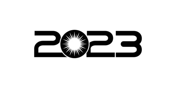 Feliz Año Nuevo 2023 Ilustración Diseño Para Diseño Calendario Sitio — Archivo Imágenes Vectoriales