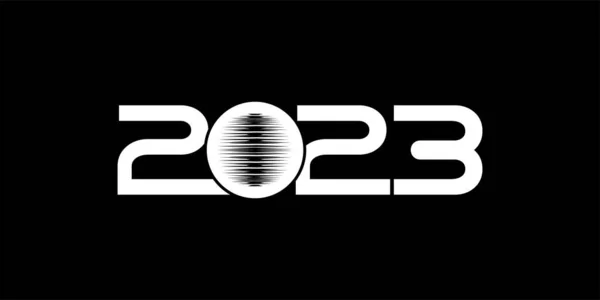Наступающим 2023 Годом Дизайном Календаря Новостями Графическим Дизайном Векторная Миграция — стоковый вектор