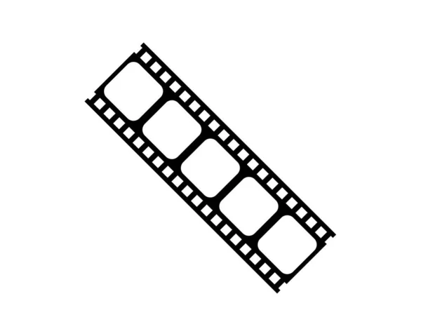 Silhouette Film Stripes Art Illustration Affiche Film Applications Site Web — Image vectorielle