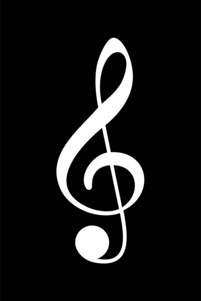 Illustrazione Della Notazione Musicale Icona Simbolo Illustrazione Artistica Applicazioni Sito — Vettoriale Stock