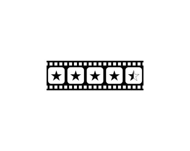 Film şeridi siluetinde 5 (5) yıldız işaretinin görüntüsü. Film ya da Film İncelemesi, Pictogram, Apps, Website ya da Grafik Tasarım Elemanı için Simge Beğeni Beğeni. Beğeni 4,5 Yıldız. Vektör İllüstrasyonu