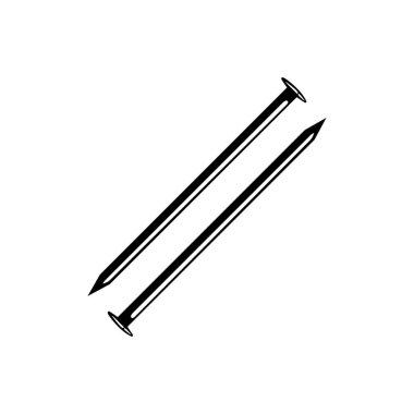 Sanat Illustration, Logo, Pictogram veya Grafik Tasarım Elementi için Tırnak Araçları Silueti. Vektör İllüstrasyonu