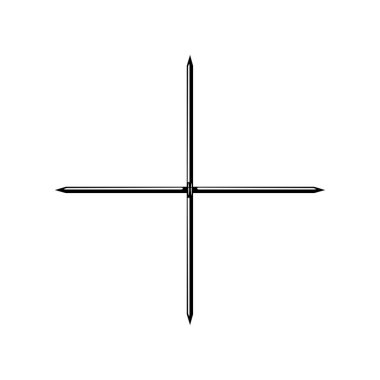 Sanat Illustration, Logo, Pictogram veya Grafik Tasarım Elementi için Tırnak Araçları Silueti. Vektör İllüstrasyonu